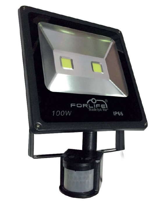 Forlife 100 Watt Sensörlü Beyaz Işık LED Projektör