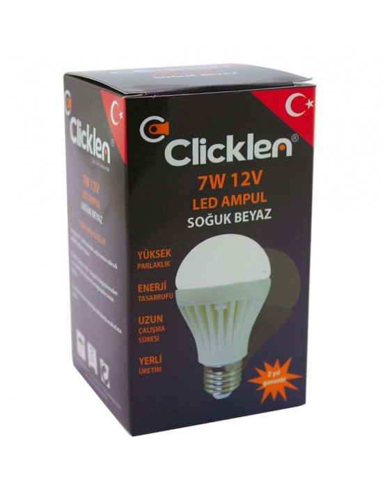 Clicken 7 Watt 12V LED Ampul